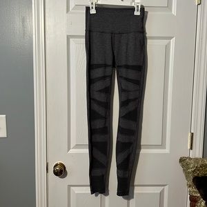 Lululemon leggings, gray with mesh, size 4